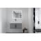 Castello Usa Amazon 30-inch Gray Left Vanity Set with White Top and Black Handles CB-MC-30G-BL-2056L-WH - alternate 5